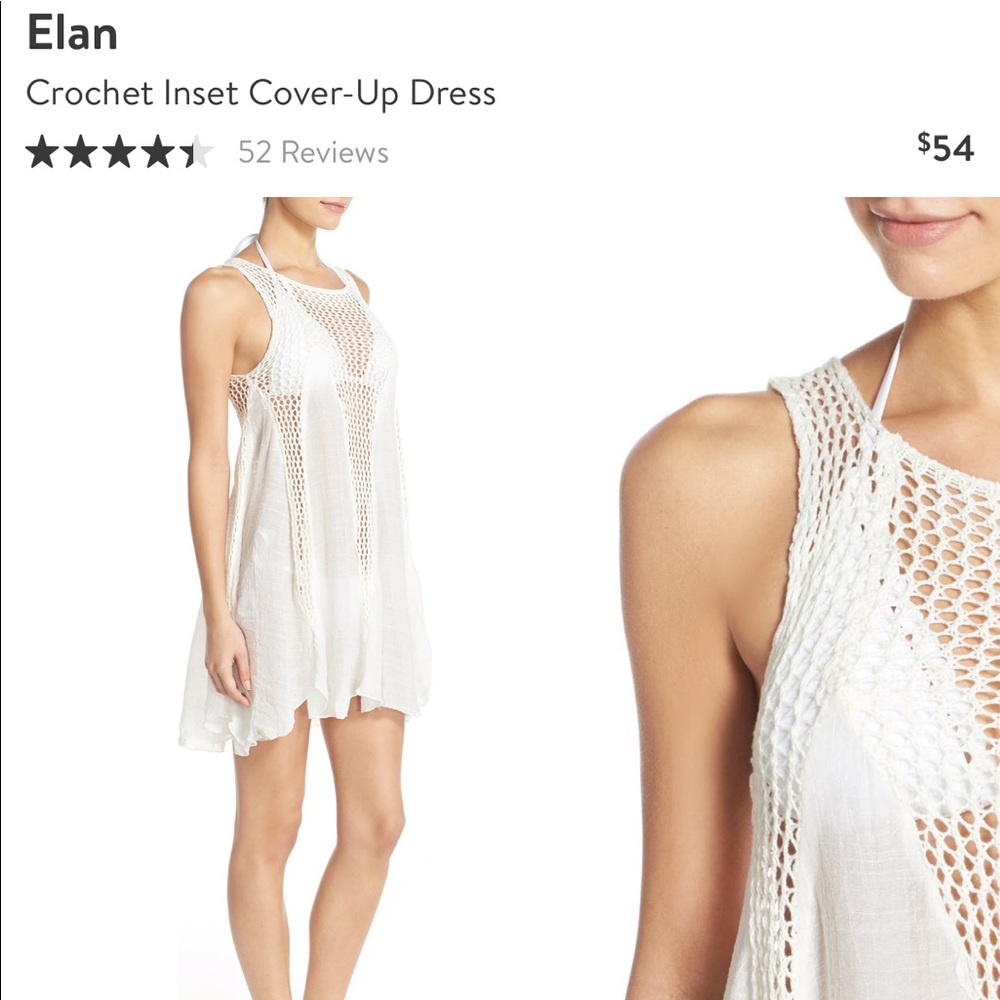 Elan - Crochet inset cover-up dress